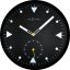 Dizajnové nástenné hodiny 3049 Nextime Serious black 32cm