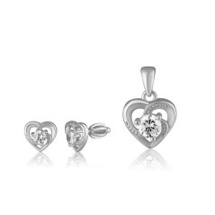 Strieborná súprava so zirkónmi JVD SVLS0142SH2BI00