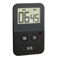 TFA 38.2047.01 - digitálny časovač a stopky - farba čierna