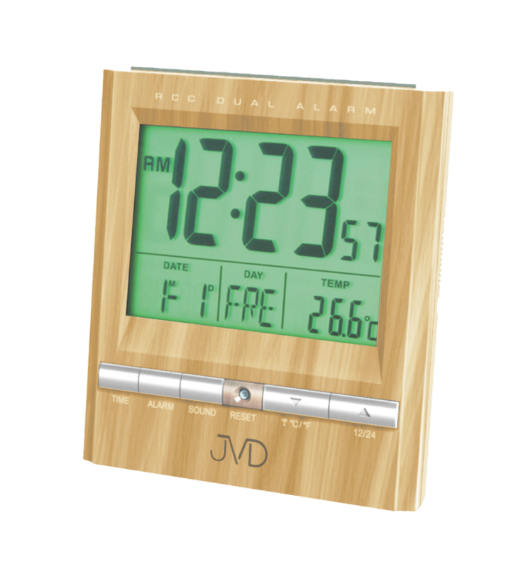 Digitální rádiem řízený budík JVD VRB92.4