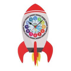 Detské nástenné hodiny raketa MPM Fernse - B - E05.4468.B