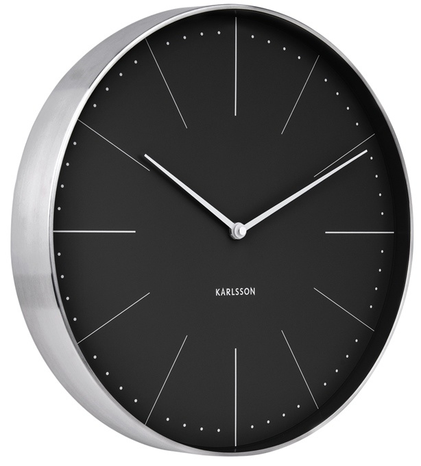 Dizajnové nástenné hodiny 5681BK Karlsson 38cm
