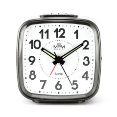 Budík s LED podsvícením a tichým chodem MPM  C01.3967.92