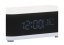 Stolové hodiny s budíkom, nabíjačkou smartfónov a Bluetooth reproduktorom 6033BK Karlsson 20cm