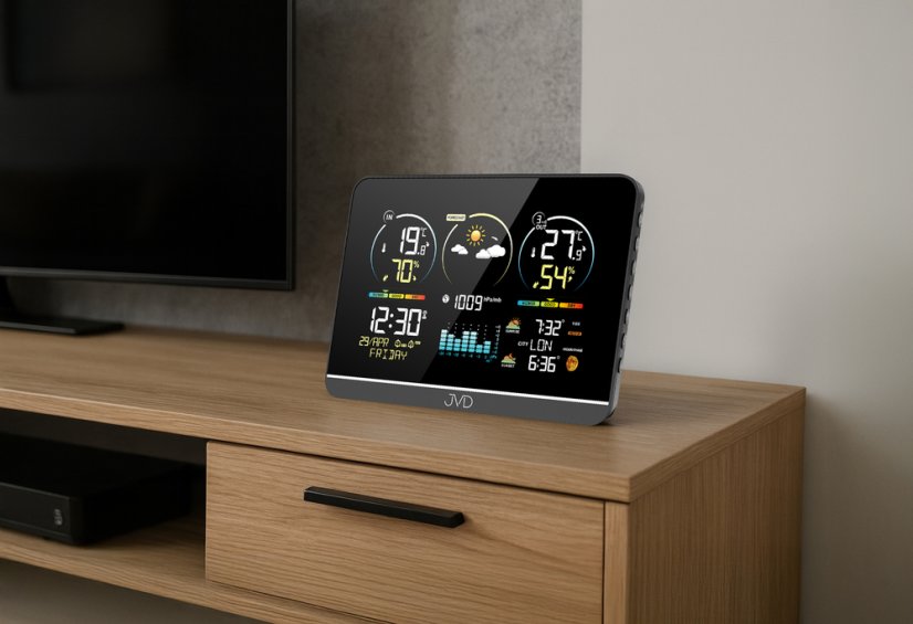 Rádiom riadená meteorologická stanica JVD RB3408