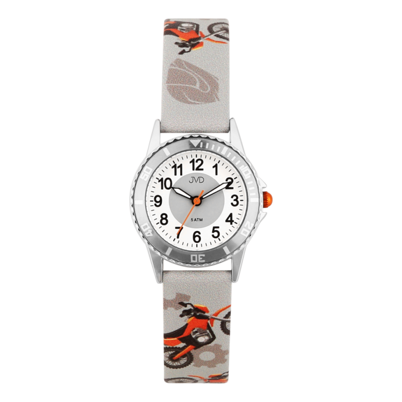 Detské náramkové hodinky s motívom motorka JVD J7233.1