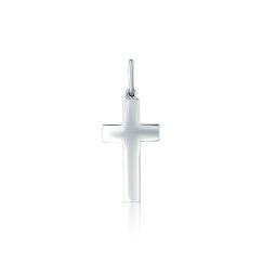 Zlatý prívesok z bieleho zlata krížik ZP0419XJ70-5500 (585/1000) 0,55g