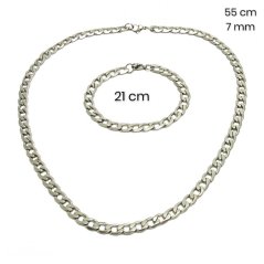 Ocelový náhrdelník + náramek 23779900