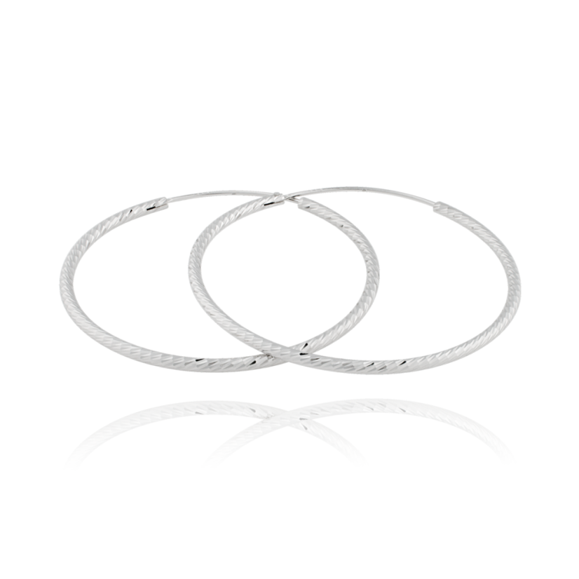Strieborné náušnice kruhy JVD SVLE0215XD50040 (priemer 40mm) Strieborné náušnice kruhy JVD SVLE0215XD50040 (priemer 40mm)