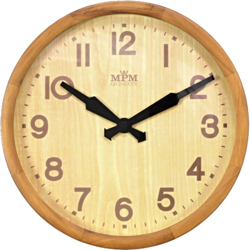 Dřevěné hodiny MPM E07.3661.5051