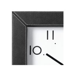 Dizajnové kožené nástenné hodiny AT4398 Atlanta 30cm