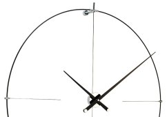 Luxusní designové nástěnné hodiny Nomon Bilbao L 110cm, černo-černé