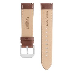 Kožený řemínek na hodinky PRIM RB.15888 (22 mm) - easy click - hnědý/stříbrný - RB.15888.2220.5050.L