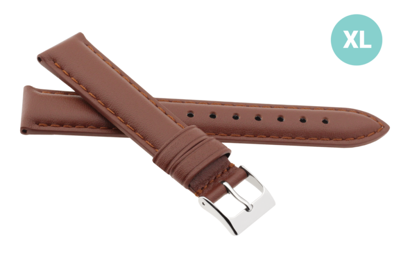 Prodloužený kožený řemínek na hodinky R41302/12XL (12 mm)