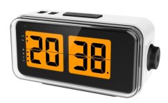Digitální stolní překlápěcí hodiny JD9042B Lowell řízené signálem DCF 16cm