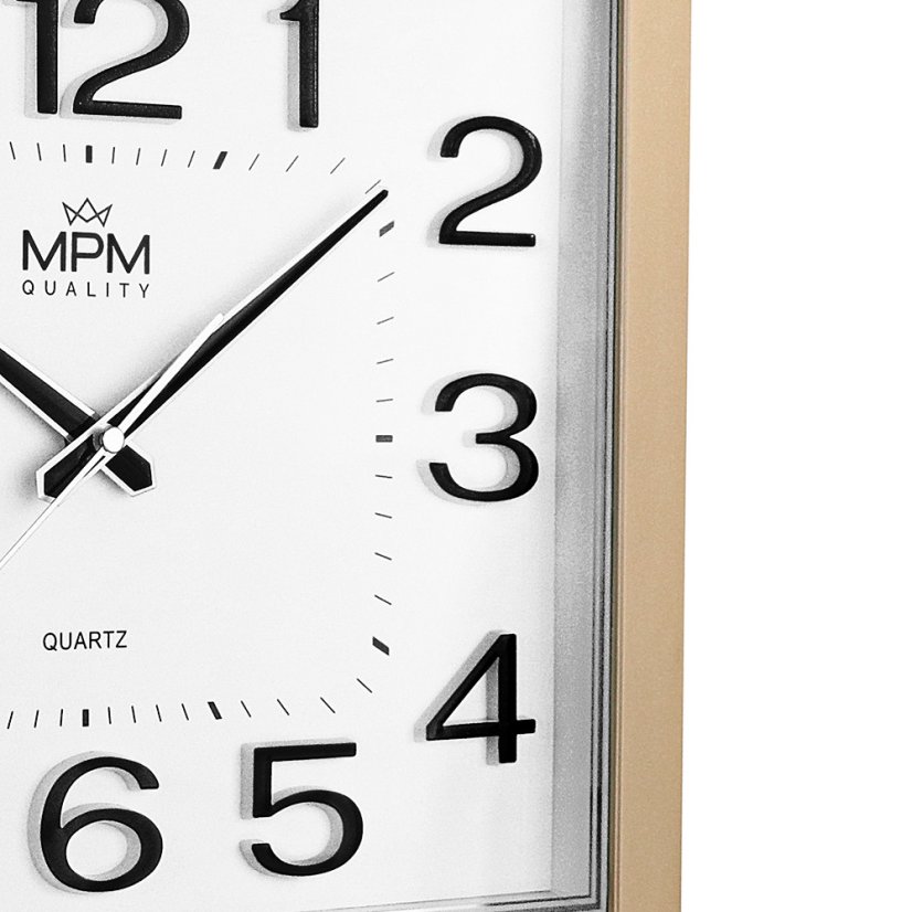 Nástenné hodiny s tichým chodom MPM Convex - E01.4224.80