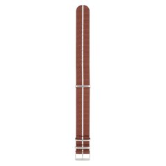 Textilní řemínek na hodinky PRIM Tritium RD.13238 (22 mm) - hnědý/bílý - RD.13238.2220.5000.L1