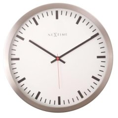 Dizajnové nástenné hodiny 2524 Nextime Stripe white 45cm