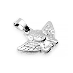 Nerezový prívesok Angel - strieborné farby - SPD.70250