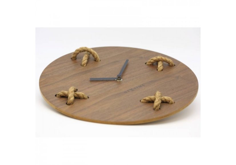 Dizajnové hodiny 3111br Nextime Stitch 58 cm