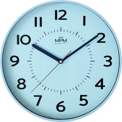 Nástenné hodiny s tichým chodom MPM Heikki - C - E01.4429.30