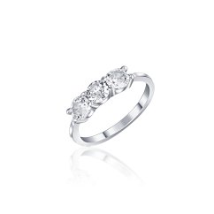 Stříbrný prsten JVD SVLR0706XH2BI56