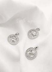 Strieborný prívesok znamenia zverokruhu kozorožec JVD SVLP0713XH200KO