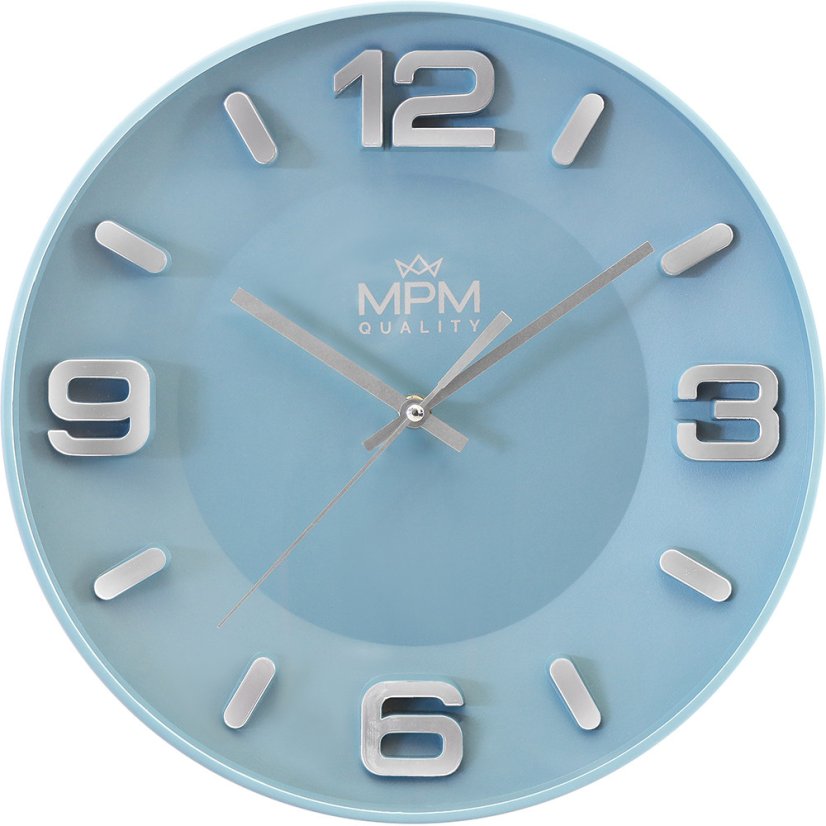 Nástenné hodiny s tichým chodom MPM Gauri - E01.4454.30