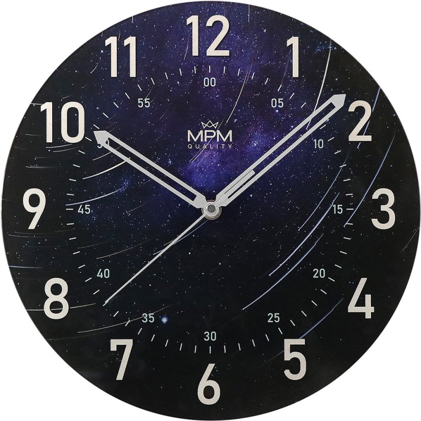 Nástenné hodiny s tichým chodom MPM star - E09.4466