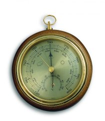 TFA 45.1000.01 - Barometer s teplomerom 108 mm na zavesenie - dub
