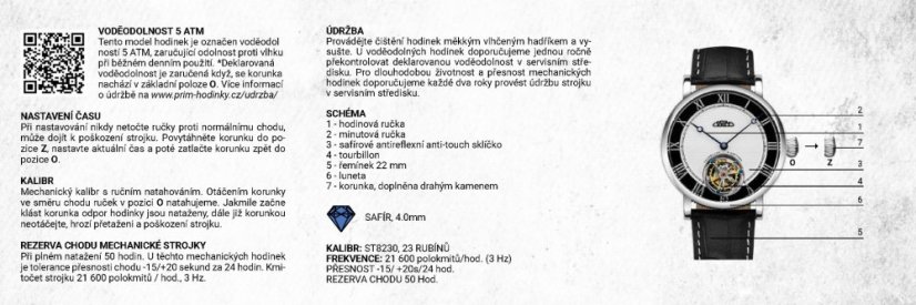 PRIM Tourbillon Bedřich Smetana Gold - B - W91P.13235.B