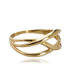 MINET Moderní zlatý prsten Au 585/1000 vel. 61