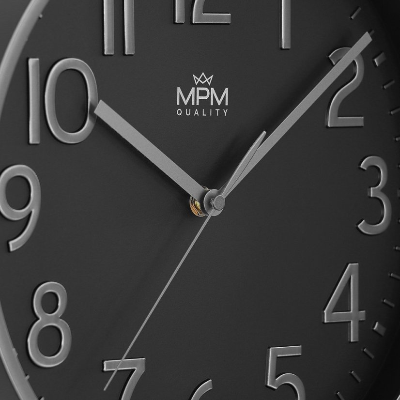 Nástenné hodiny s tichým chodom MPM Naxer - A - E01.4505.90