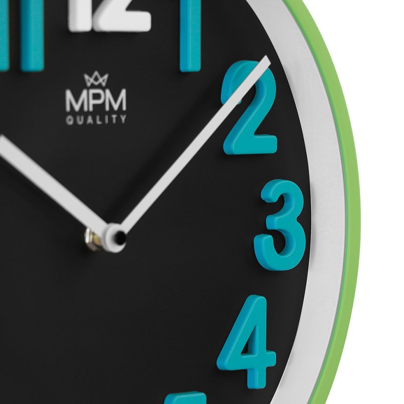 Nástenné hodiny s tichým chodom MPM Meridi - B - E01.4504.40