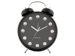 Dizajnové stolné hodiny - budík 6019BK Karlsson 30cm