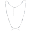 MINET Strieborný náhrdelník s bielymi zirkónmi Ag 925/1000 10,85g