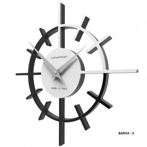 Dizajnové hodiny 10-018 CalleaDesign Crosshair 29cm (viac farebných verzií) Farba caffe latte-14 - RAL1019