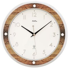 Designové nástěnné hodiny 5565 AMS řízené rádiovým signálem 31cm