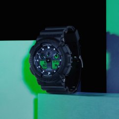 CASIO GA-100BEG-1AER G-Shock Black and Electro Green