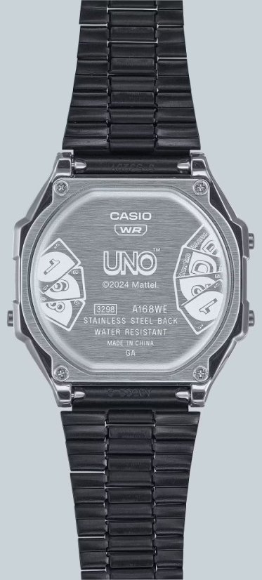 CASIO A168WEUC-1AER Vintage UNO™ Collaboration