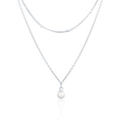 Stříbrný náhrdelník JVD SVLN0406X61P145