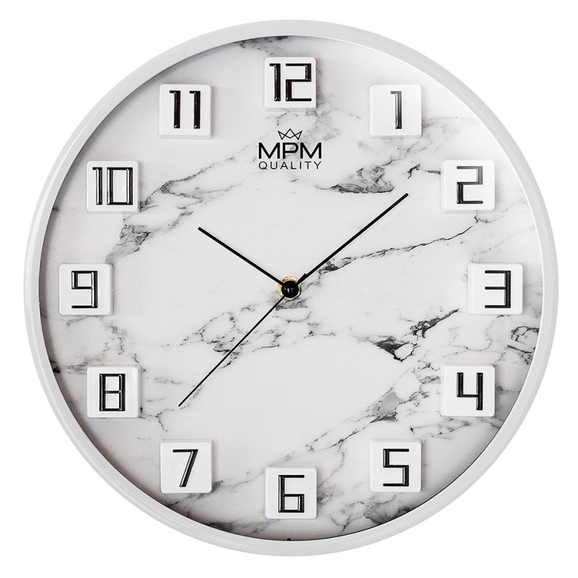 Nástenné hodiny s tichým chodom MPM Damali - E01.4290.00