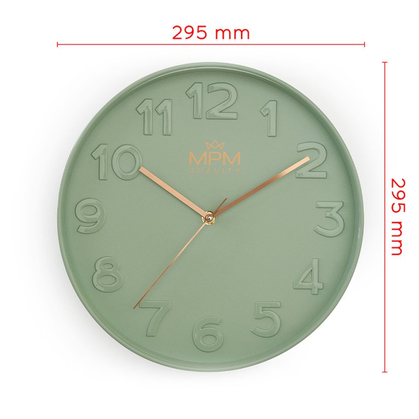 Hodiny s tichýň chodom MPM E01.4155.40