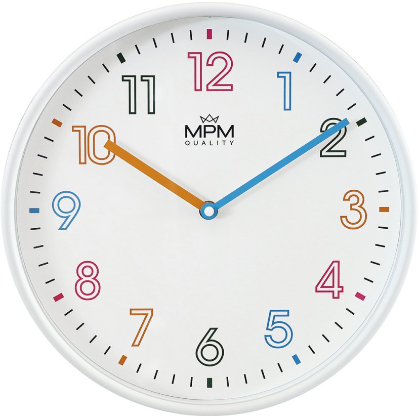 Nástenné hodiny s tichým chodom MPM Joanna - E01.4432.00