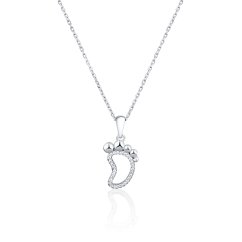 Strieborný náhrdelník so zirkónmi JVD SVLN0360XI2BI45