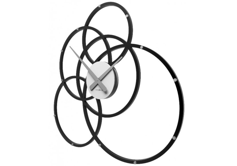 Dizajnové hodiny 10-215 CalleaDesign Black Hole 59cm (viac farebných variantov) Farba biela-1 - RAL9003