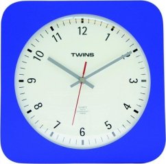 Nástenné hodiny Twins 5078 blue 30cm