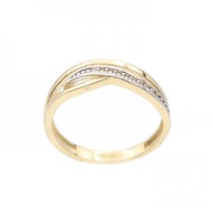 Zlatý prsteň AZR2034, veľ. 59, 2.4 g