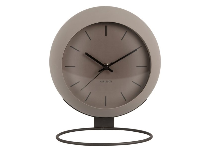 Dizajnové stolné hodiny 5858GY Karlsson 25cm