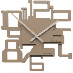 Dizajnové hodiny 10-003 CalleaDesign Kron 32cm (viac farebných verzií) Farba caffe latte-14 - RAL1019